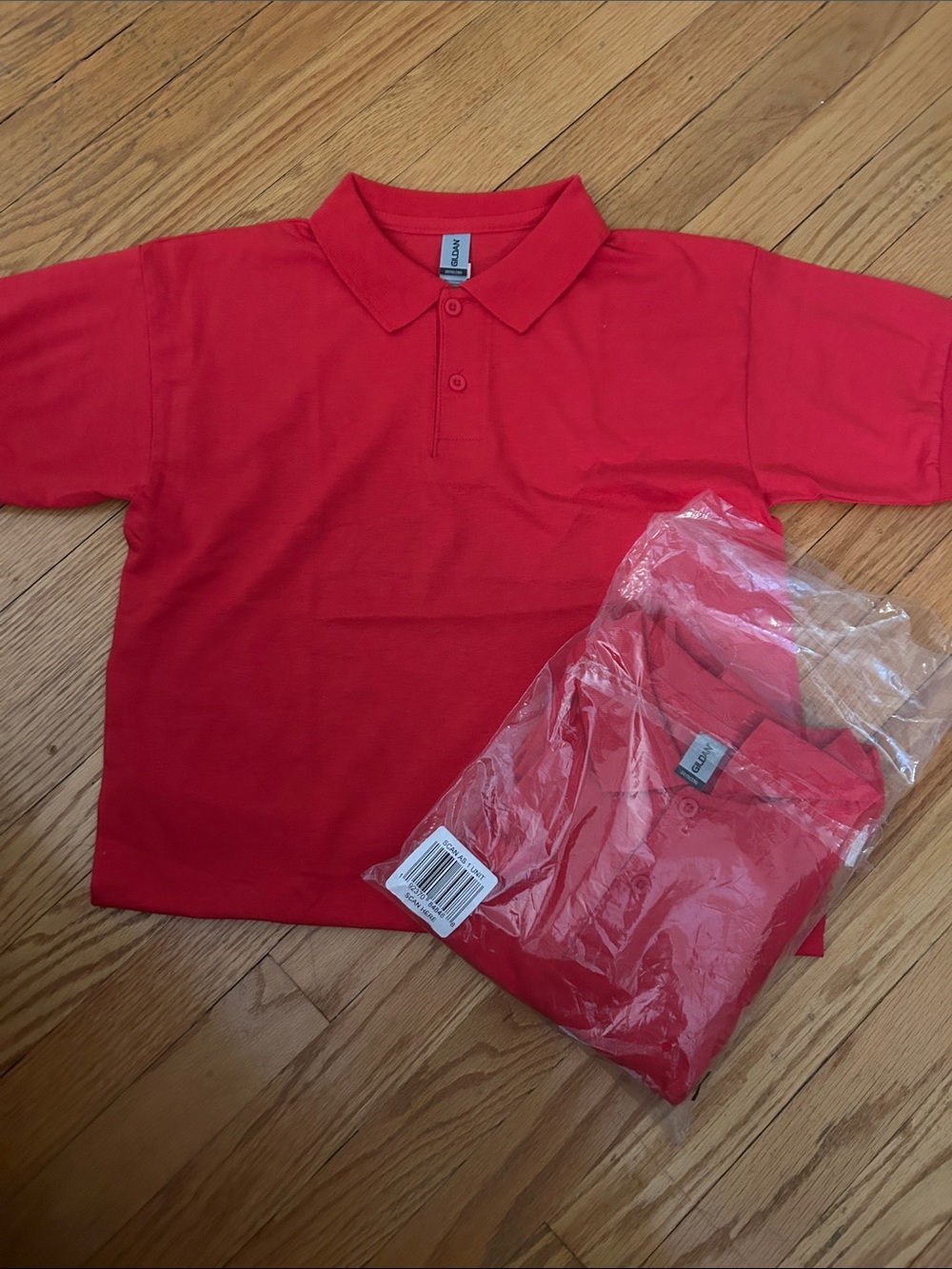 New! Bundle x 3- Gildan red Polo Shirt - Classic Short Sleeve